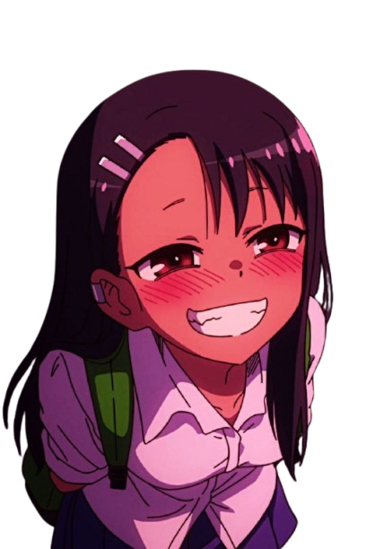 Nagatoro sonriendo con picardía